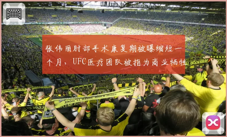 张伟丽肘部手术康复期被曝缩短一个月,UFC医疗团队被指为商业牺牲健康